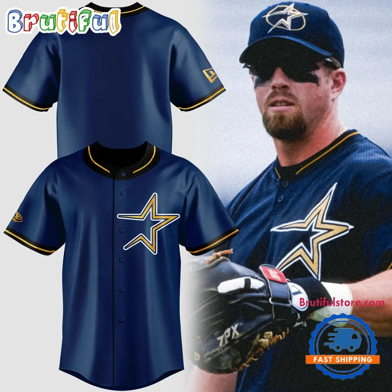 Houston Astros 25 Years 1999-2024 Of History Baseball Jersey Image