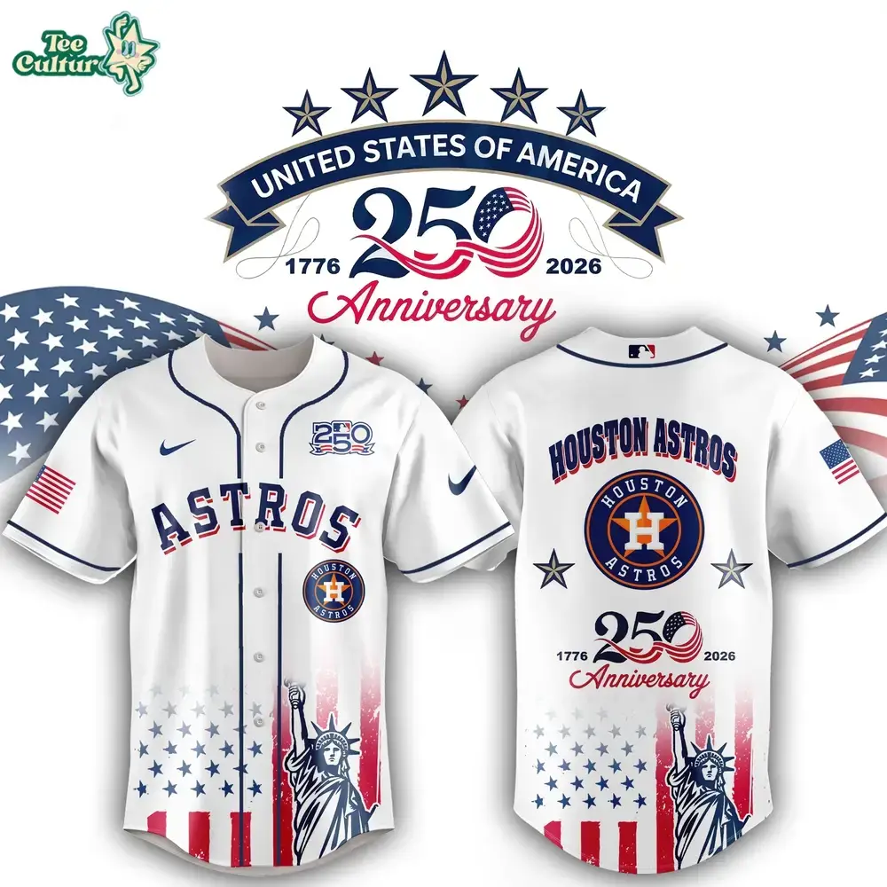 Houston Astros 250th Anniversary United States Semiquincentennial Fan Jersey Image