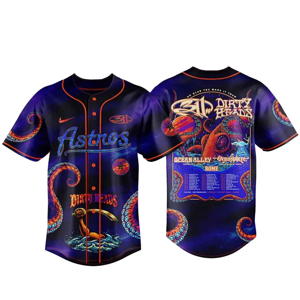 Houston Astros 311 x Dirty Heads 2026 So Glad You Made It Baseball Jersey Image