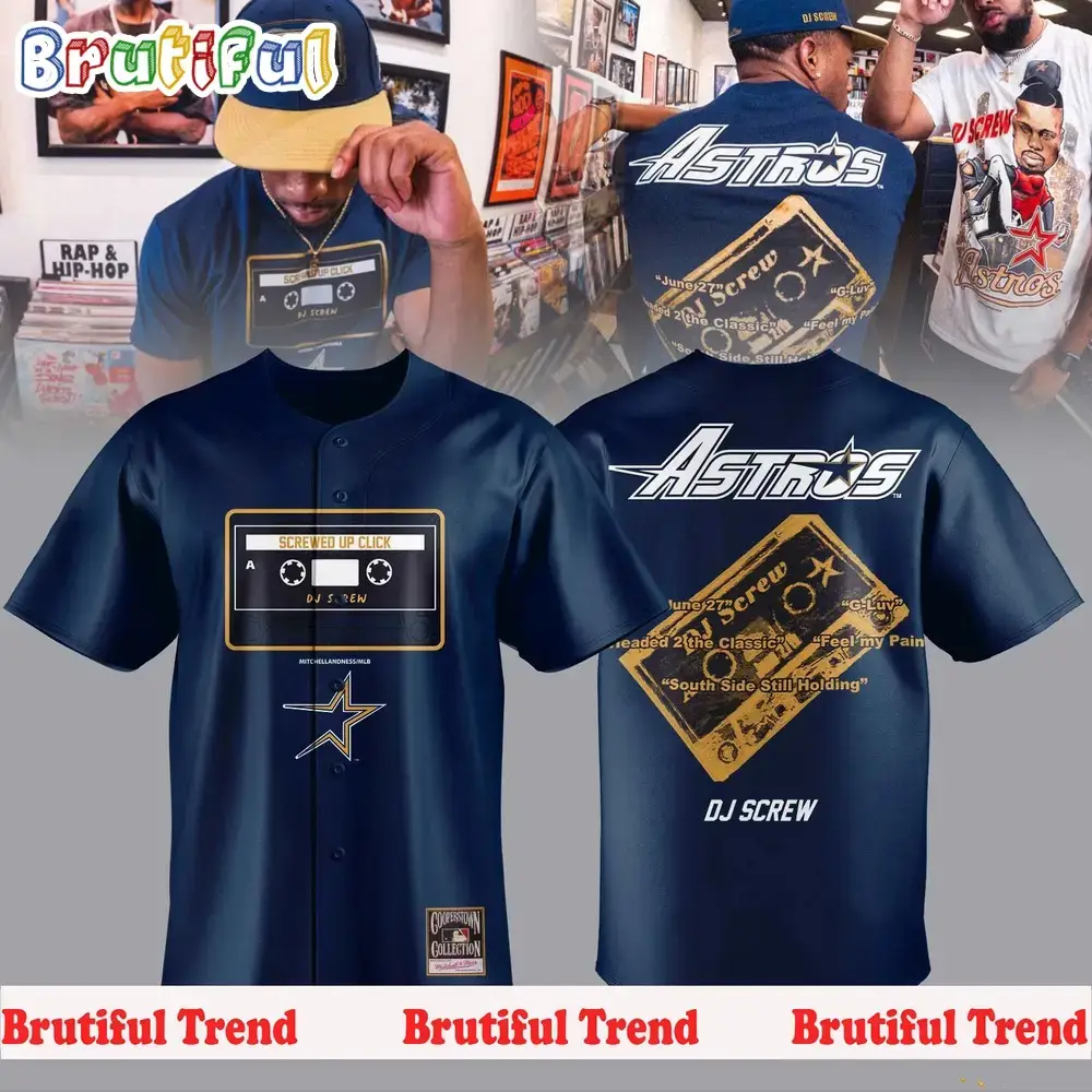 Houston Astros Baseball x DJ Screw 2024 Jersey Shirt Image