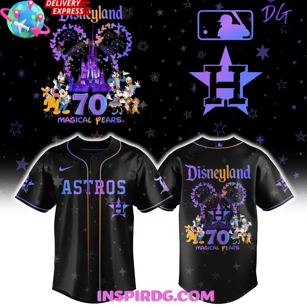 Houston Astros Disneyland 70Th Magical Years Special Baseball Jersey Image