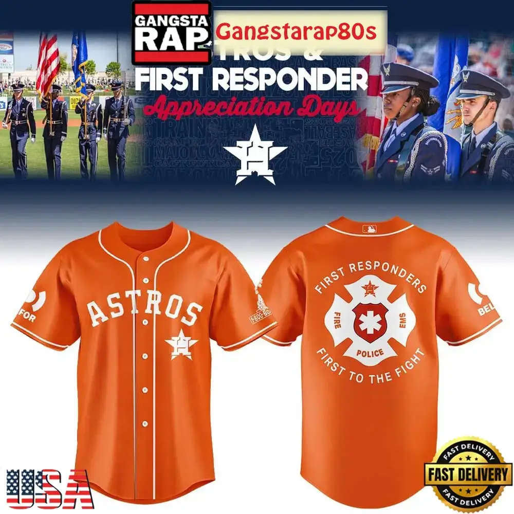 Houston Astros First Responders Day Baseball Jersey Shirt Image