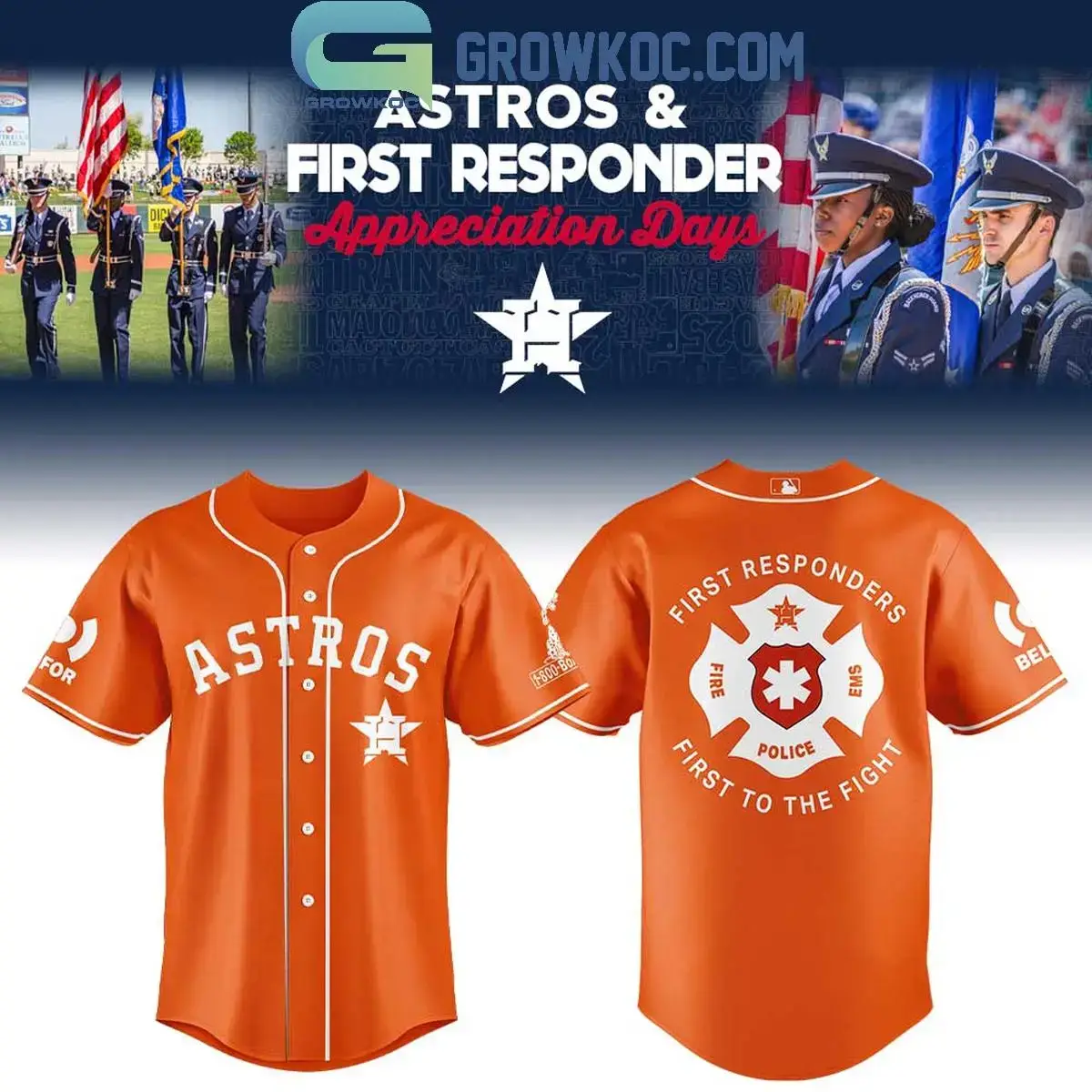 Houston Astros First Responders Day Jersey Image