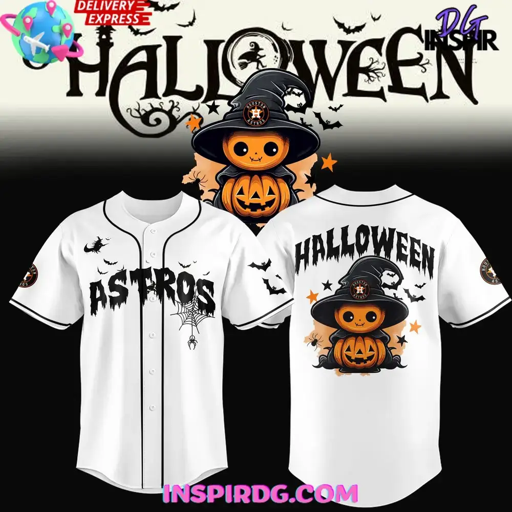 Houston Astros Happy Halloween 2024 Baseball Jersey Image