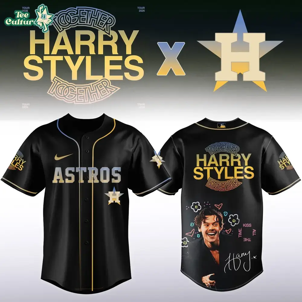 Houston Astros Harry Styles Together Together Tour 2026 Inspired Limited Edition Baseball Jersey Image