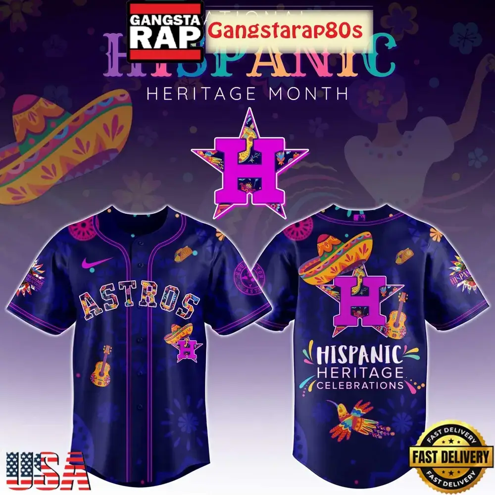Houston Astros Hispanic Heritage Celebrations 2025 Unique Design Baseball Jersey Image