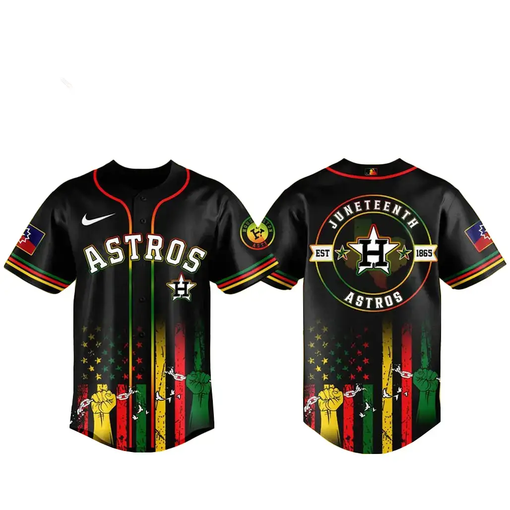 Houston Astros Juneteenth Day 2026 Celebration Baseball Jersey Image
