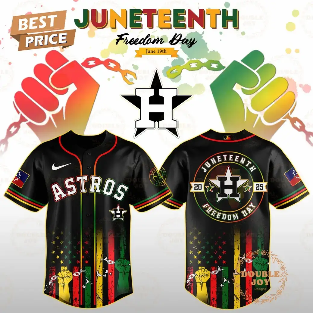 Houston Astros Juneteenth Freedom Day 2025 Special Edition Baseball Jersey Image