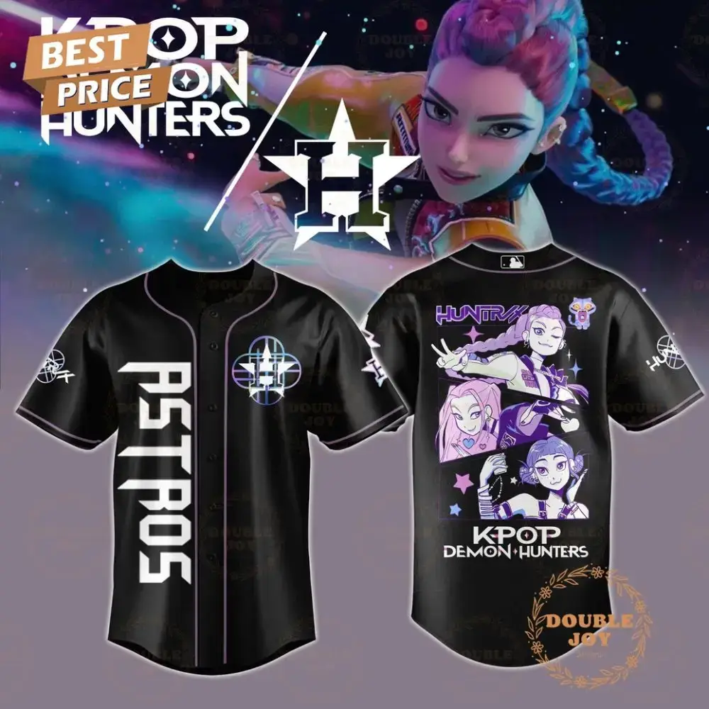 Houston Astros K-Pop Demon Hunters 2025 Limited Edition Baseball Jersey Image
