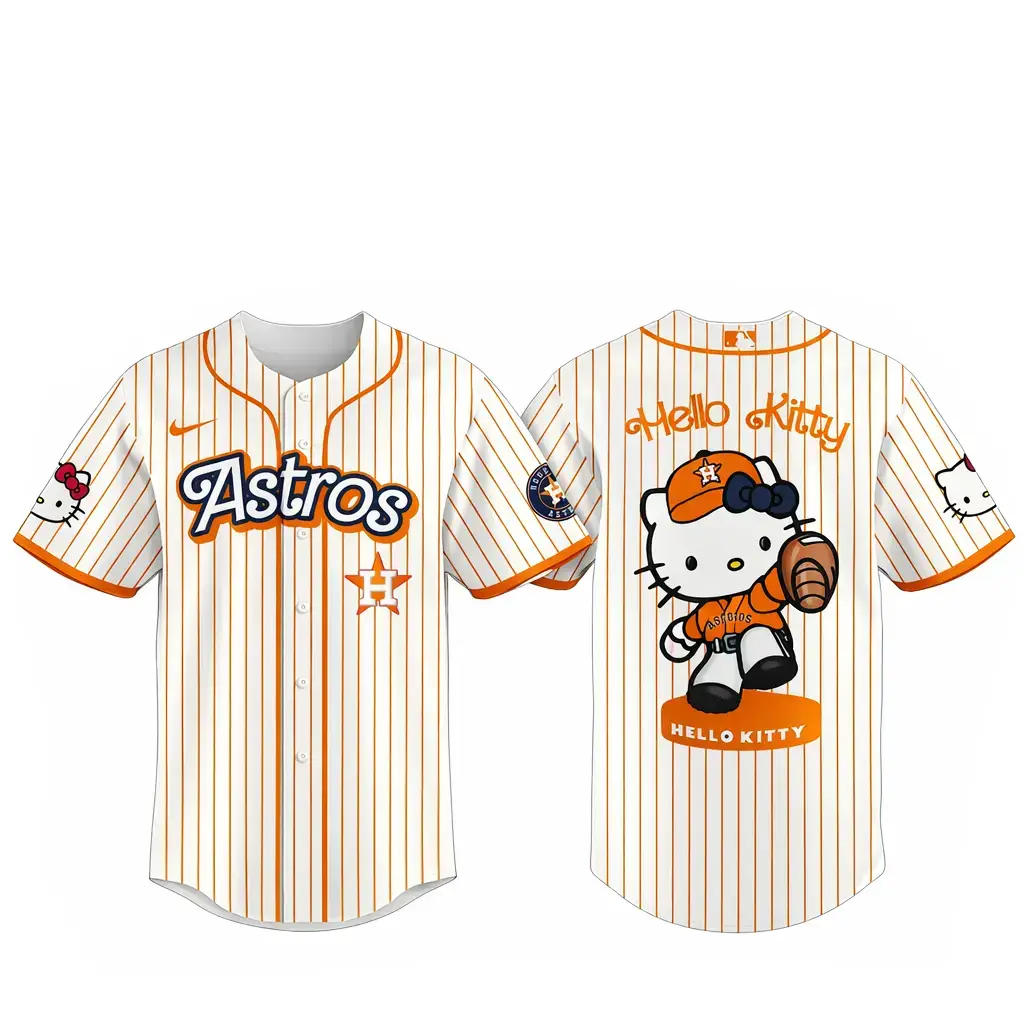 Houston Astros Major League Baseball 2026 Hello Kitty Baseball Jersey Image