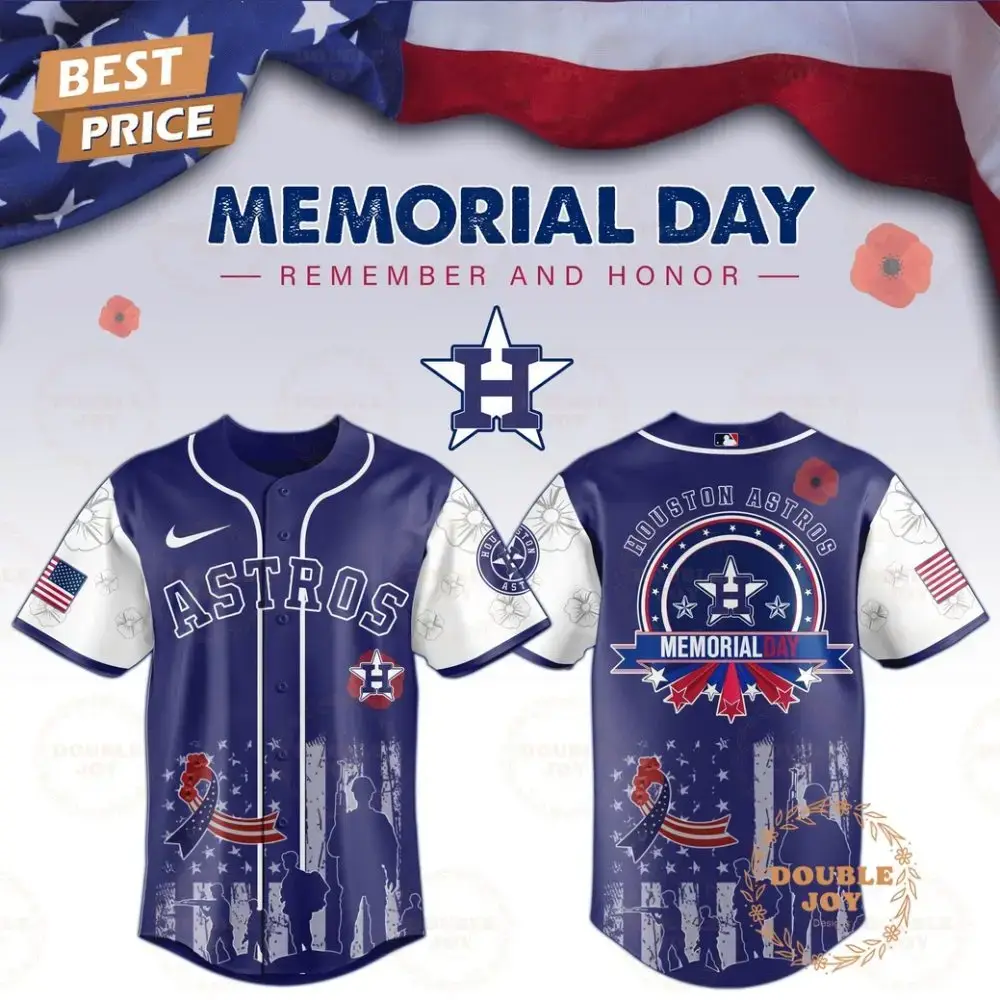 Houston Astros Memorial Day Remember And Honor 2025 Limited Edition Baseball Jersey Image