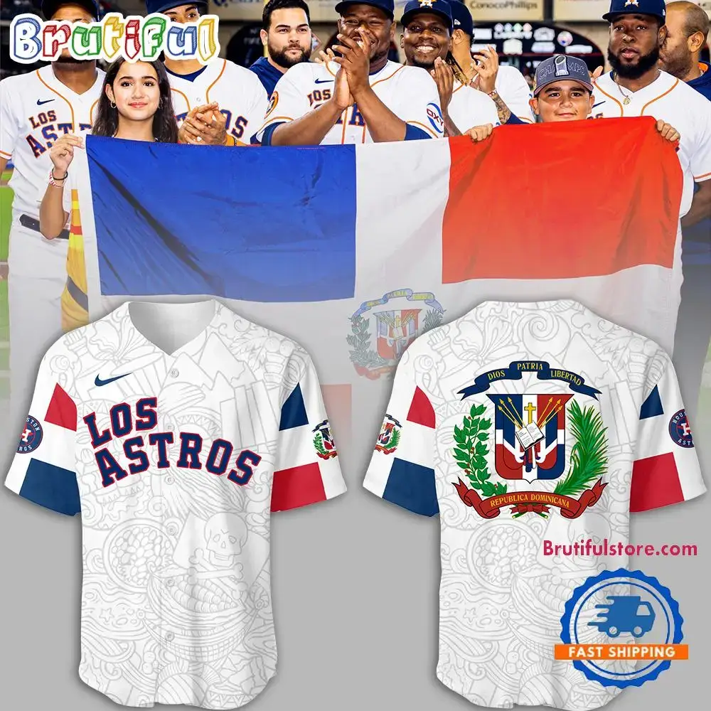 Houston Astros Mlb 2024 Astros Dominican Heritage Jersey Shirt Image