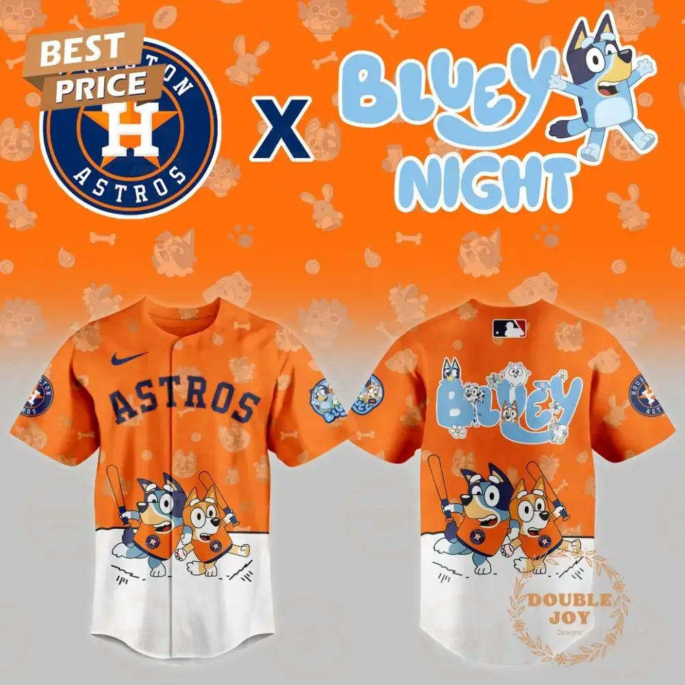 Houston Astros Mlb 2025 Bluey Night New Edition Baseball Jersey Image