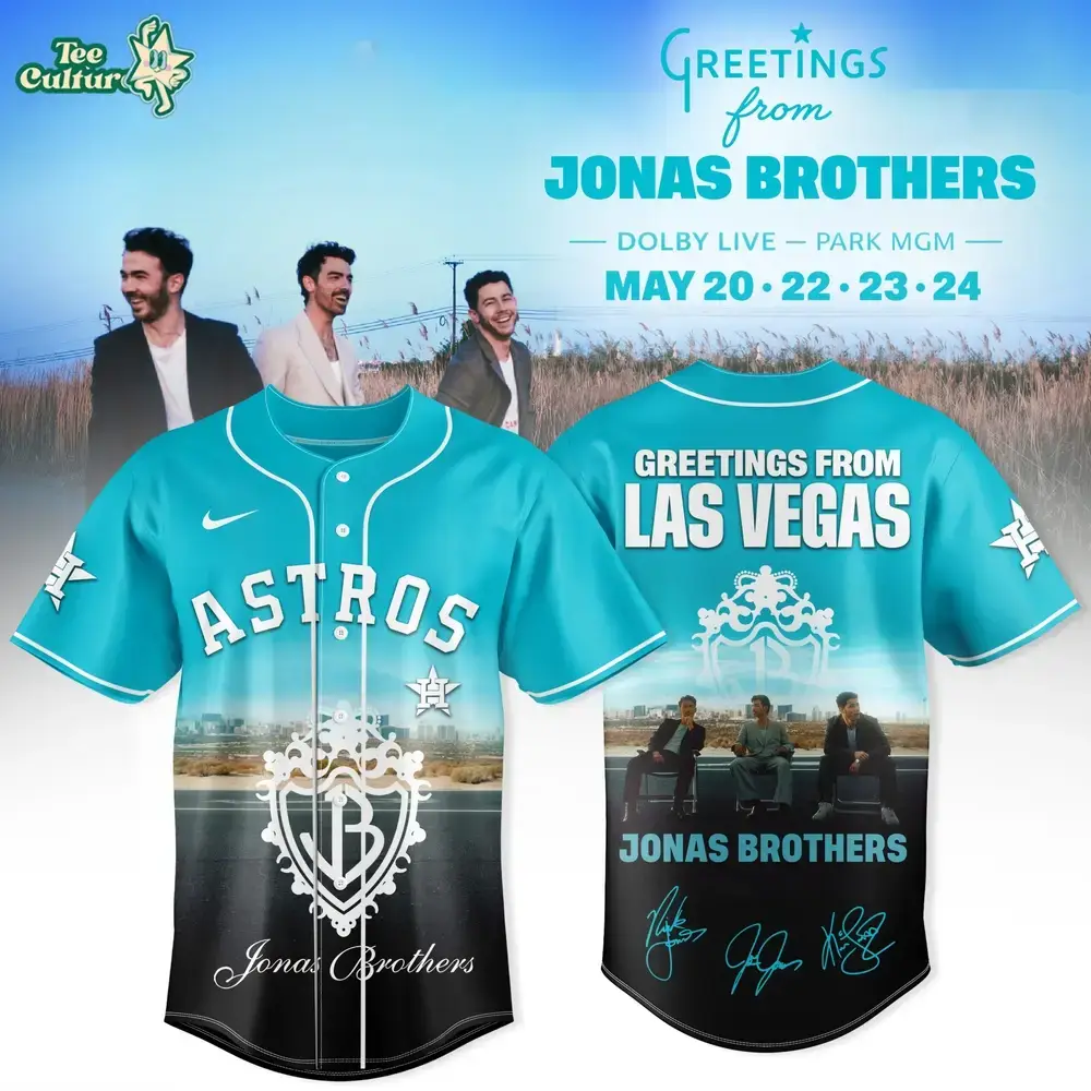 Houston Astros MLB x Jonas Brothers Greetings From Las Vegas 2026 Limited Jersey Image