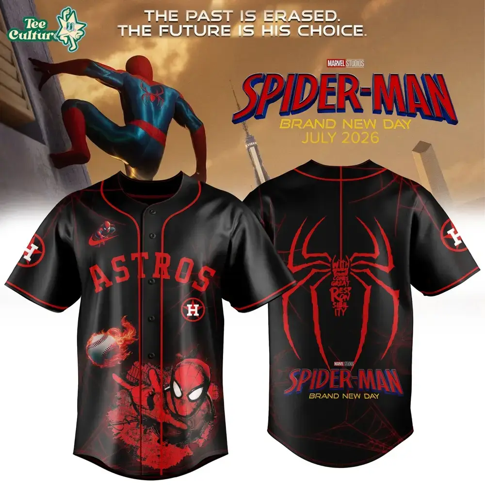 Houston Astros MLB x Spider Man 2026 Brand New Day Special Edition Jersey Image