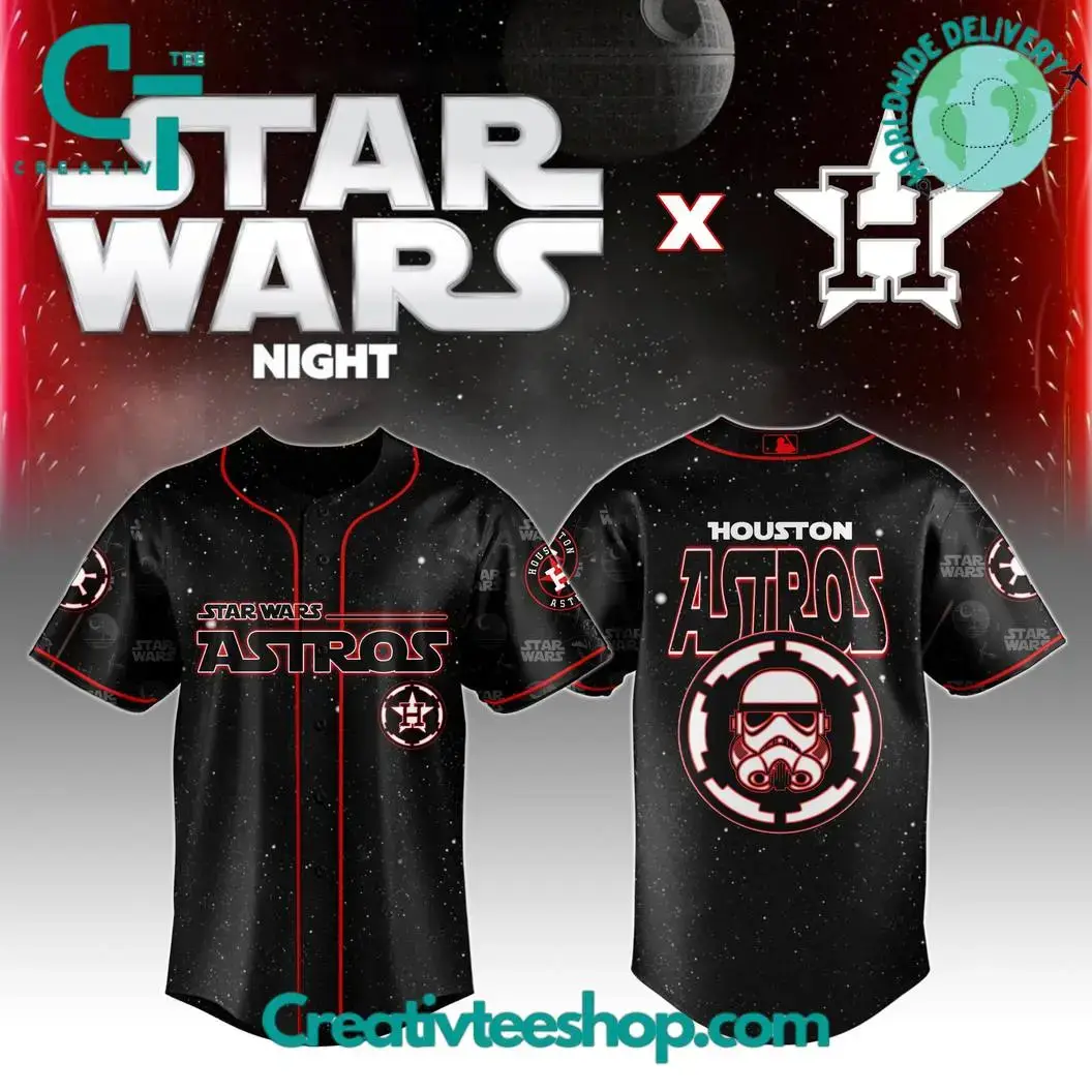 Houston Astros Mlb X Star Wars Night 2025 Special Edition Baseball Jersey Image