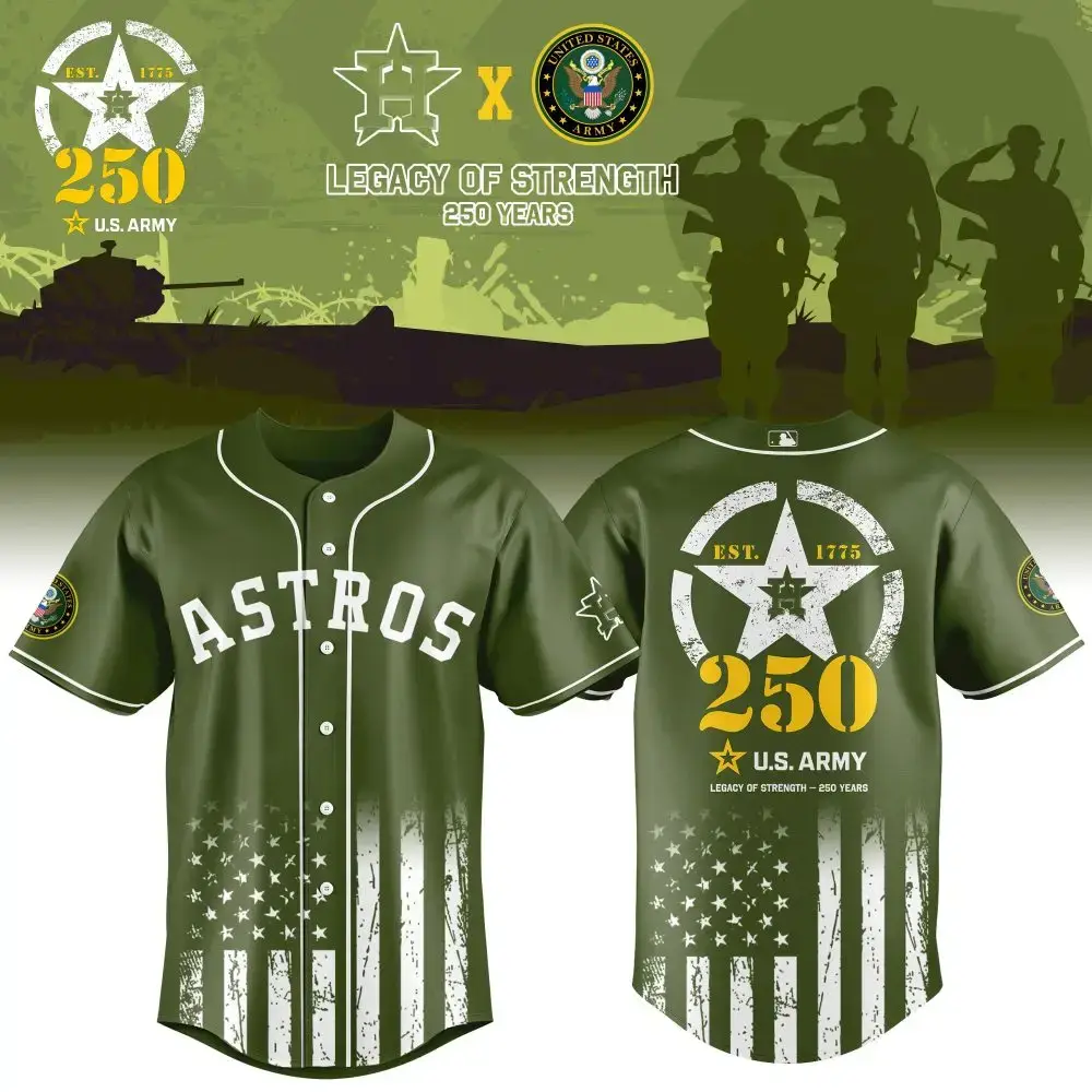 Houston Astros Mlb X Usa Legacy Of Strength Custom Baseball Jersey Image