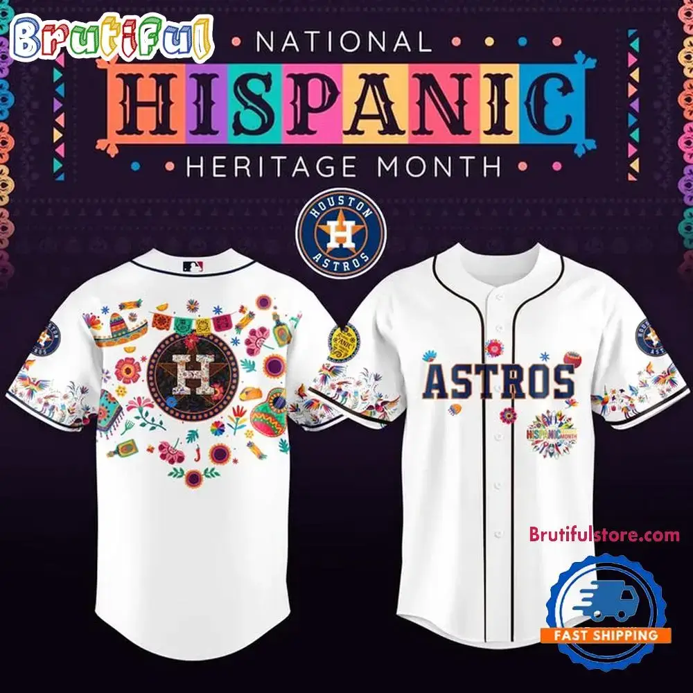Houston Astros National Hispanic Heritage Month 2025 Baseball Jersey Image