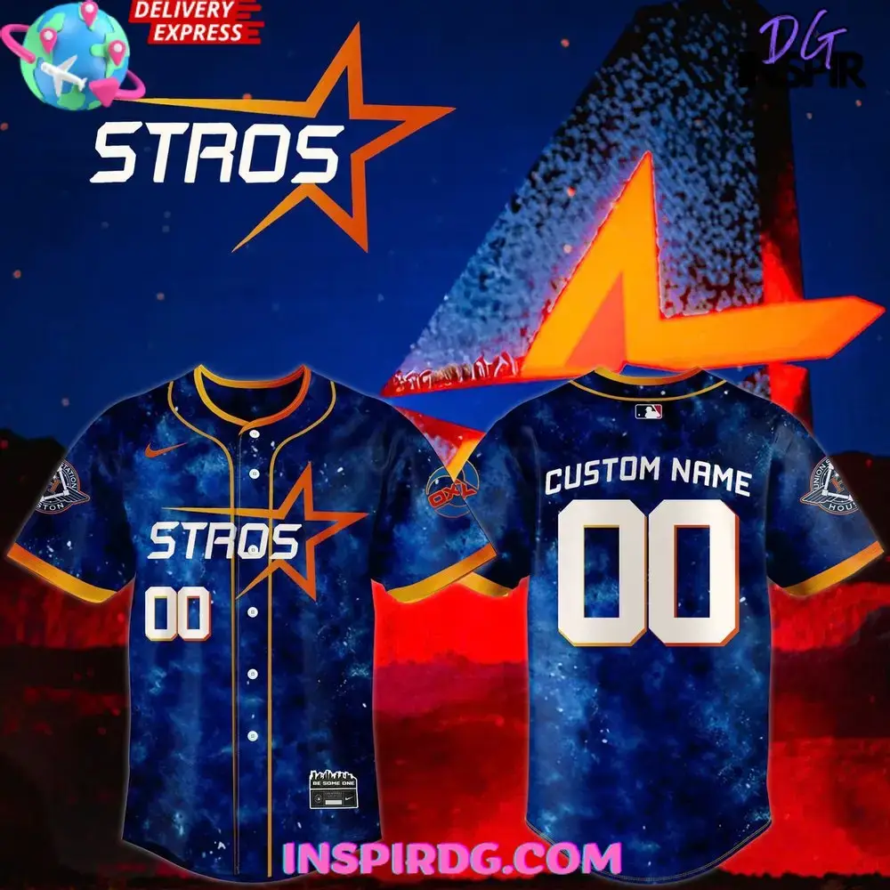 Houston Astros Space City New 2025 Baseball Jersey Image