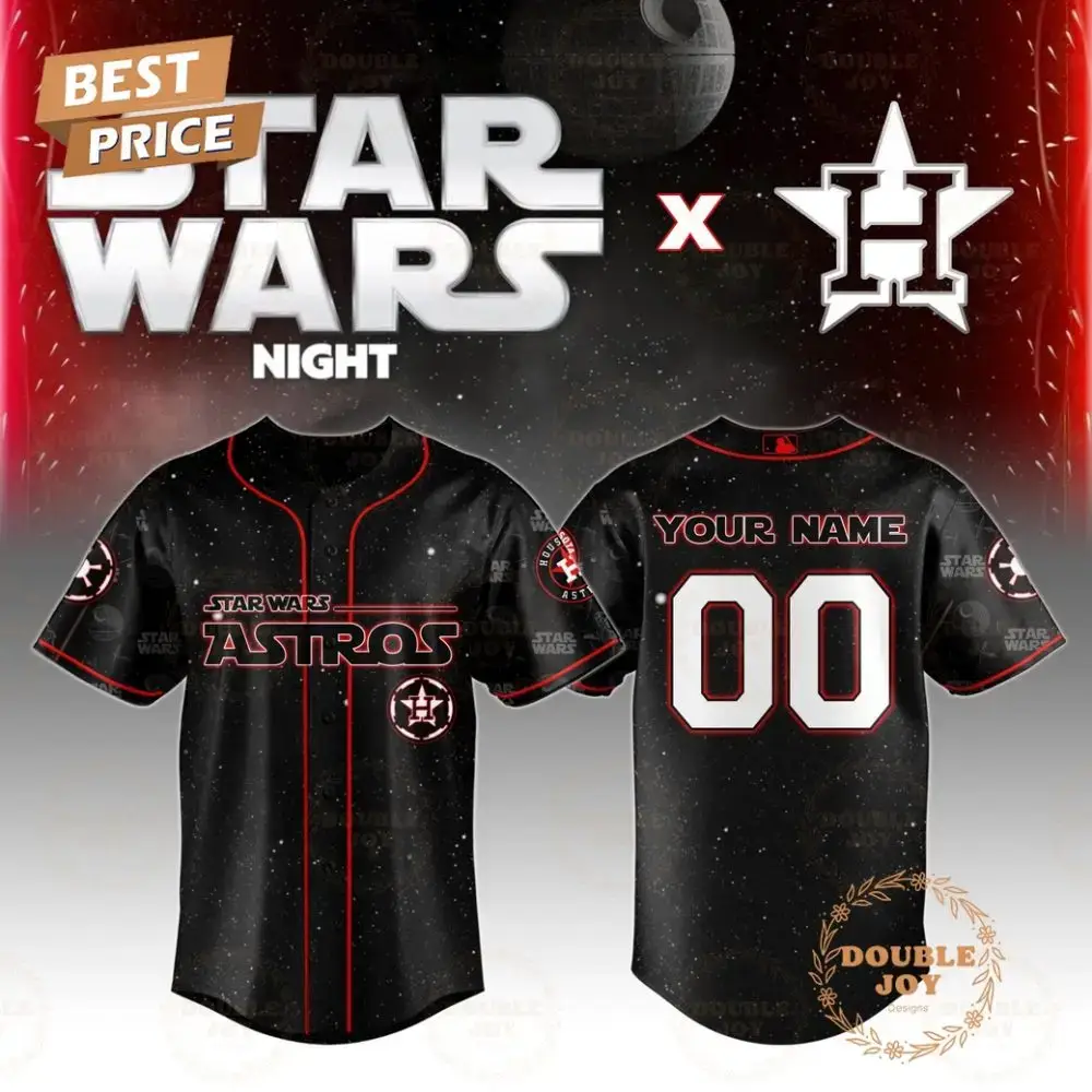 Houston Astros Star Wars 2025 Custom Name Limited Edition Baseball Jersey Image