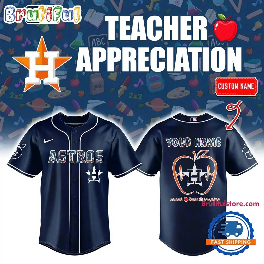 Houston Astros Teacher Appreciation Night 2025 Limited Custom Jersey Shirt Image