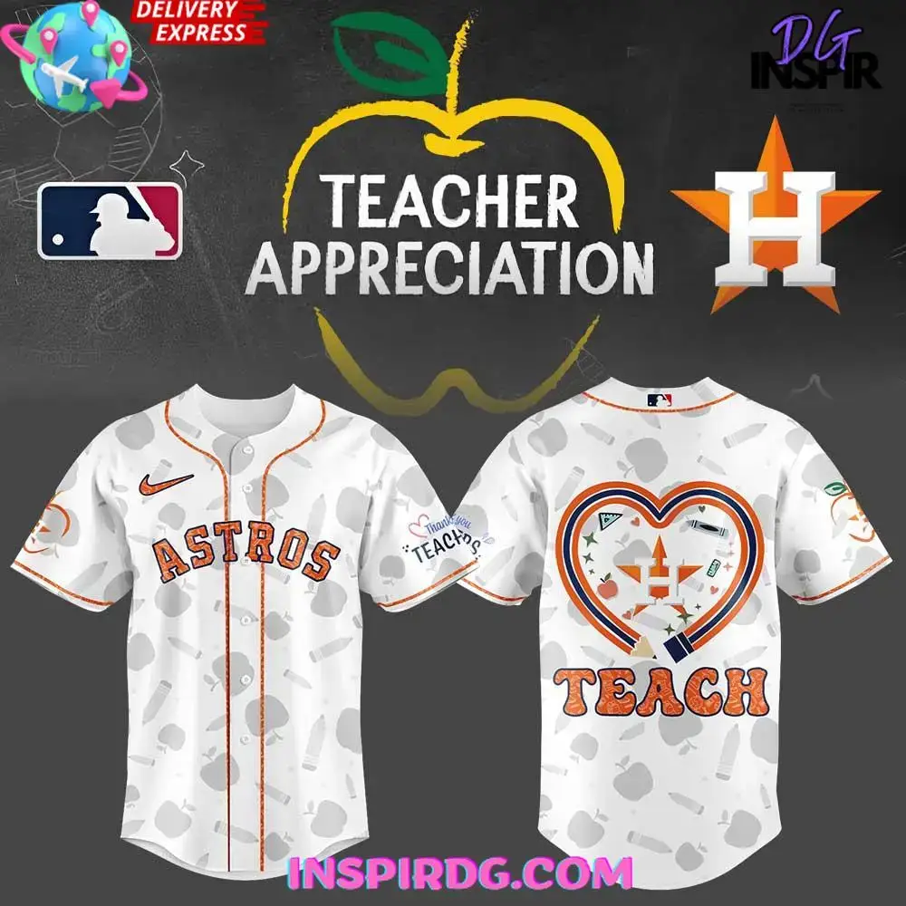 Houston Astros Teacher Appreciation Night Baseball Jersey Image