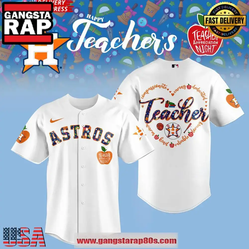 Houston Astros Teacher Night 2025 Baseball Jersey Shirt Image