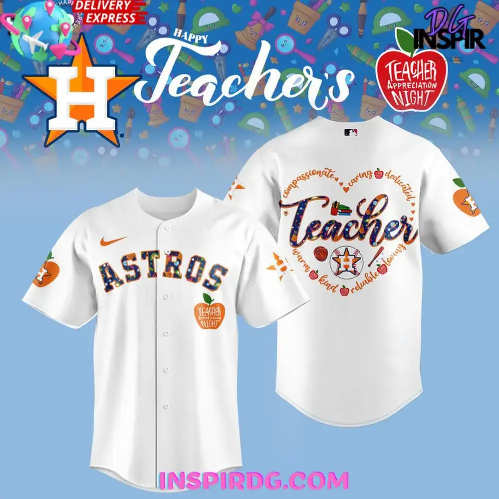 Houston Astros Teacher Night 2025 Baseball Jersey Image