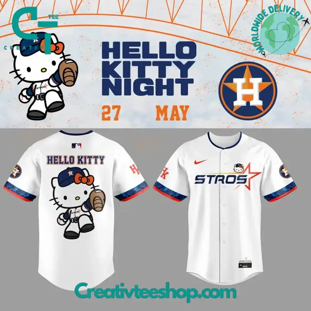 Houston Astros "The Next Frontier" X Hello Kitty Special Baseball Jersey Image