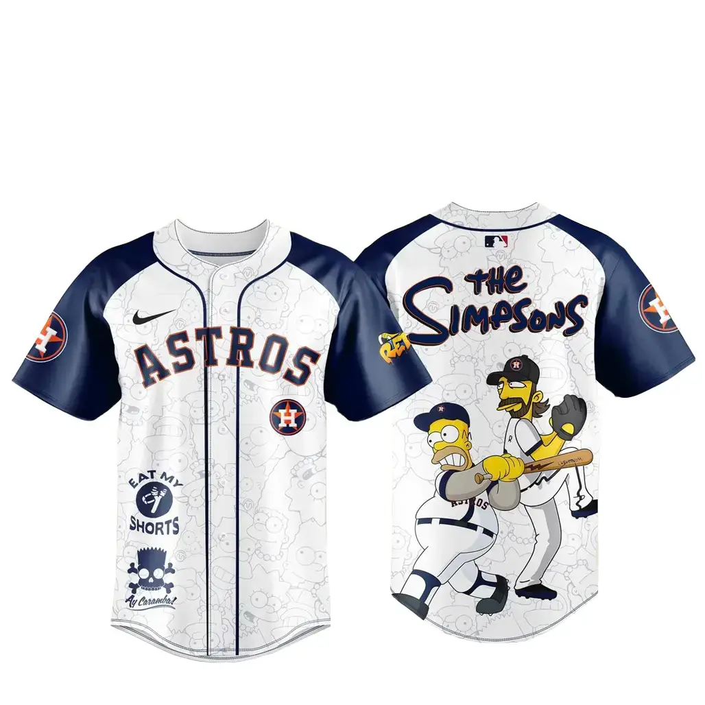 Houston Astros The Simpsons Eat My Shorts 2026 Baseball Jersey Image