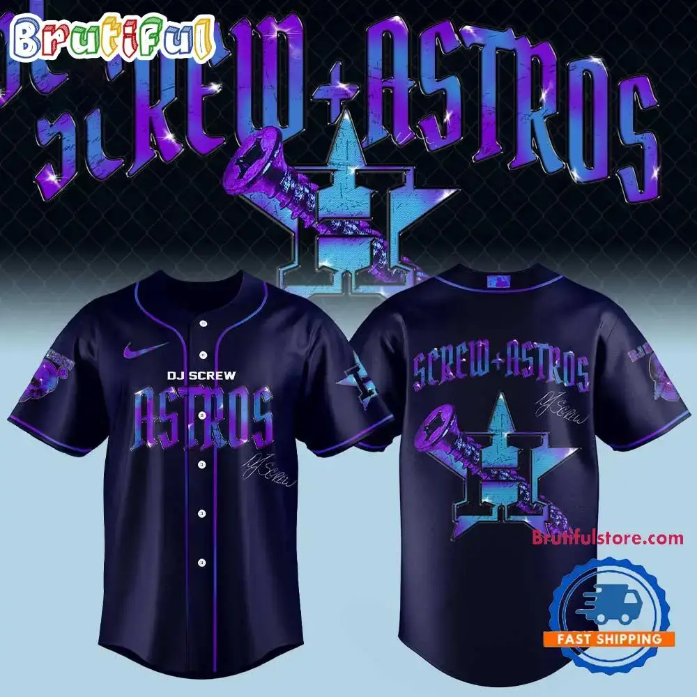 Houston Astros x DJ Screw Honor All-Time Limited Edition Baseball Jersey Image
