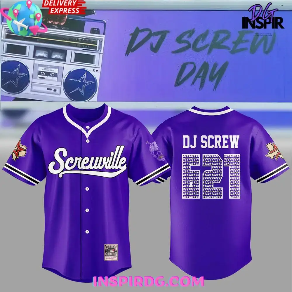 Houston Astros X Dj Screw X 621 Special Baseball Jersey Image