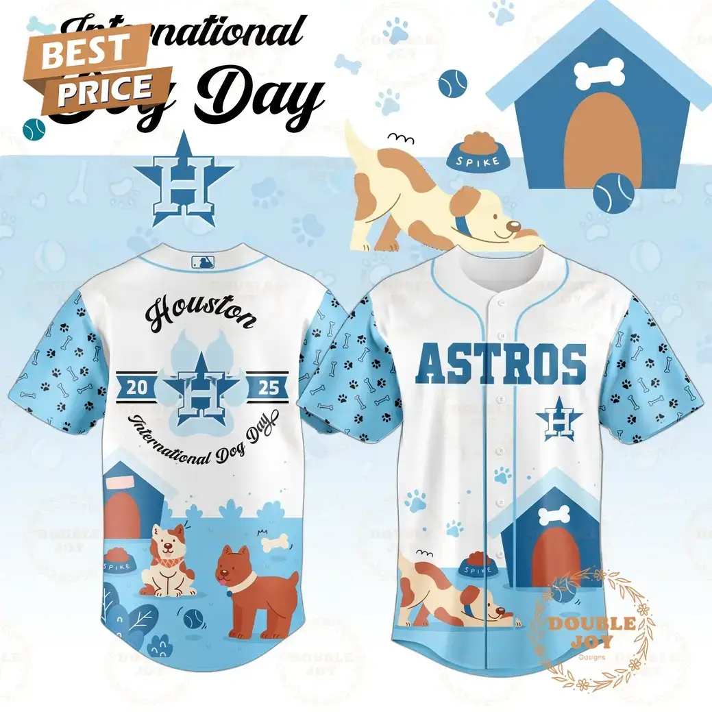 Houston Astros x International Dog Day 2025 Limited Edition Baseball Jersey Image