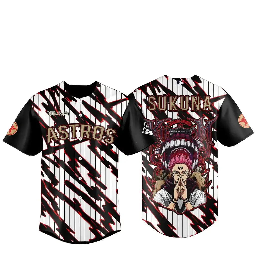 Houston Astros x Jujutsu Kaisen Night 2026 Sukuna Baseball Jersey Image