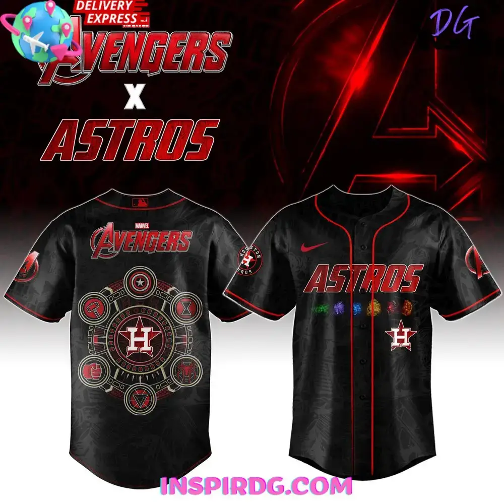 Houston Astros X Marvel Avengers Special Baseball Jersey Image