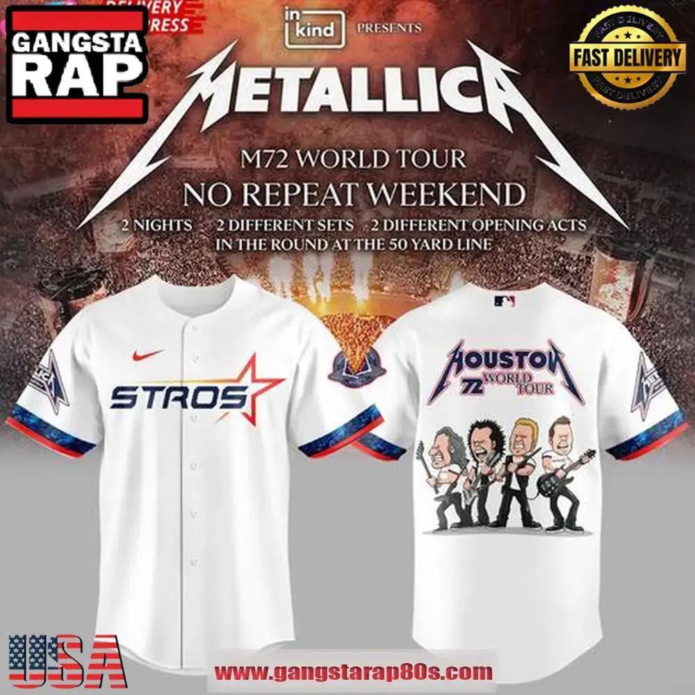 Houston Astros x Metallica 2025 Limited Edition Baseball Jersey Shirt Image