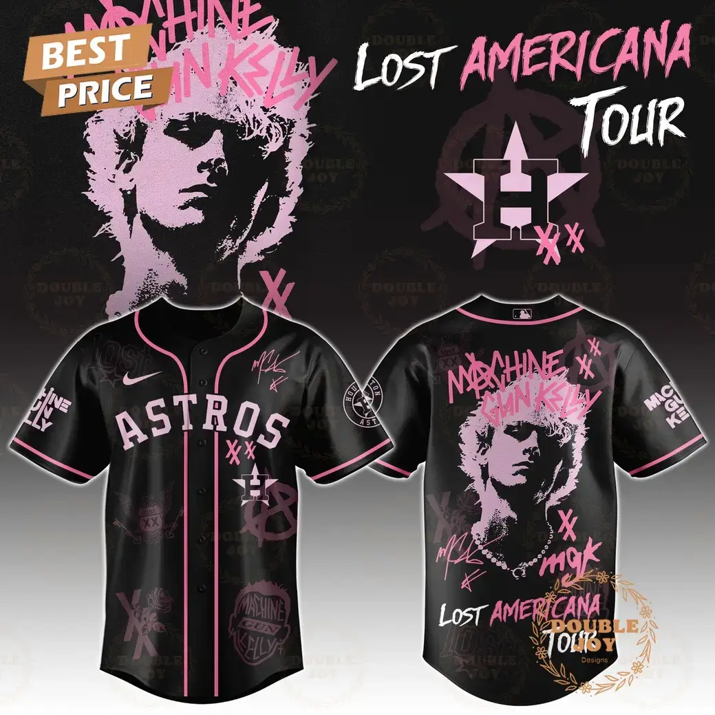 Houston Astros x MGK Tour 2025 The Lost Americana Baseball Jersey Image