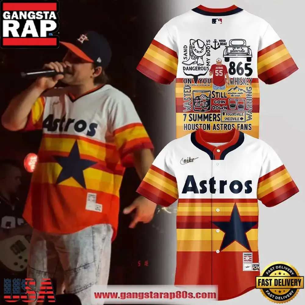 Houston Astros x Morgan Wallen I'm The Problem Tour Special Edition Baseball Jersey Shirt Image