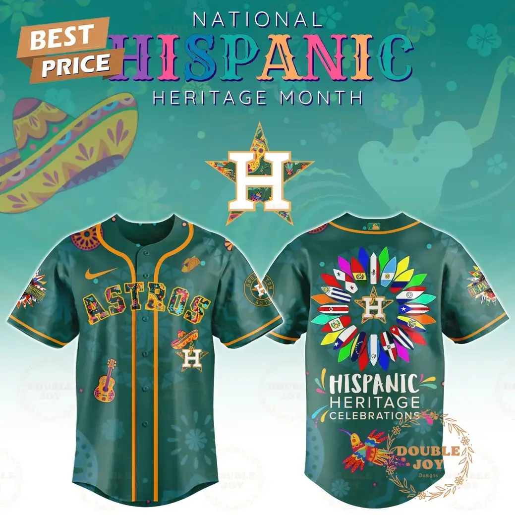 Houston Astros x National Hispanic Heritage Month 2025 Edition Baseball Jersey Image