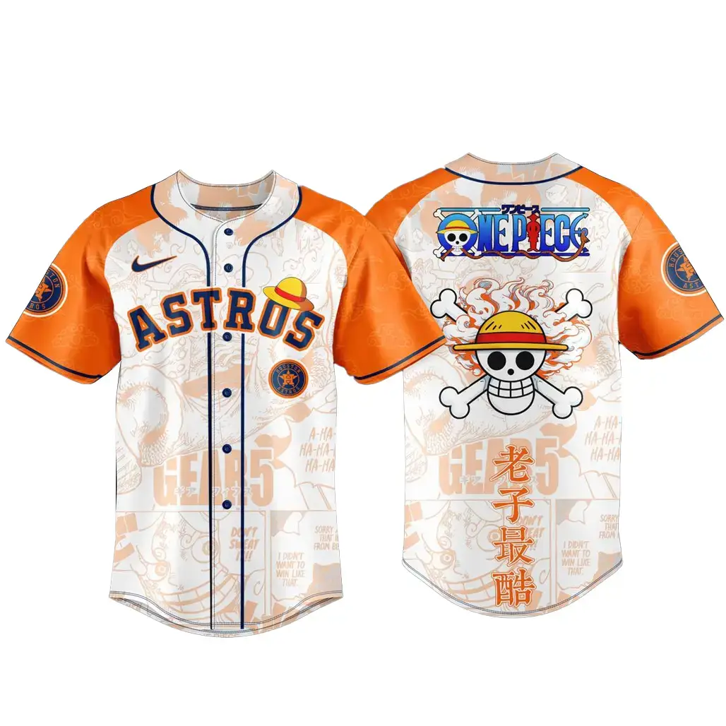 Houston Astros x One Piece Night 2026 Game Baseball Jersey Image