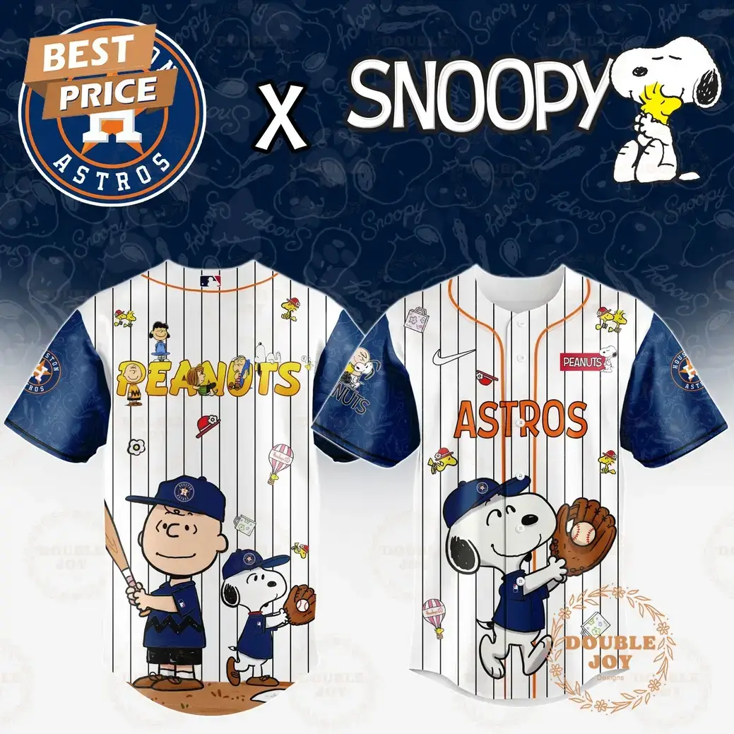 Houston Astros x Snoopy 2025 Limited Edition Baseball Jersey Image