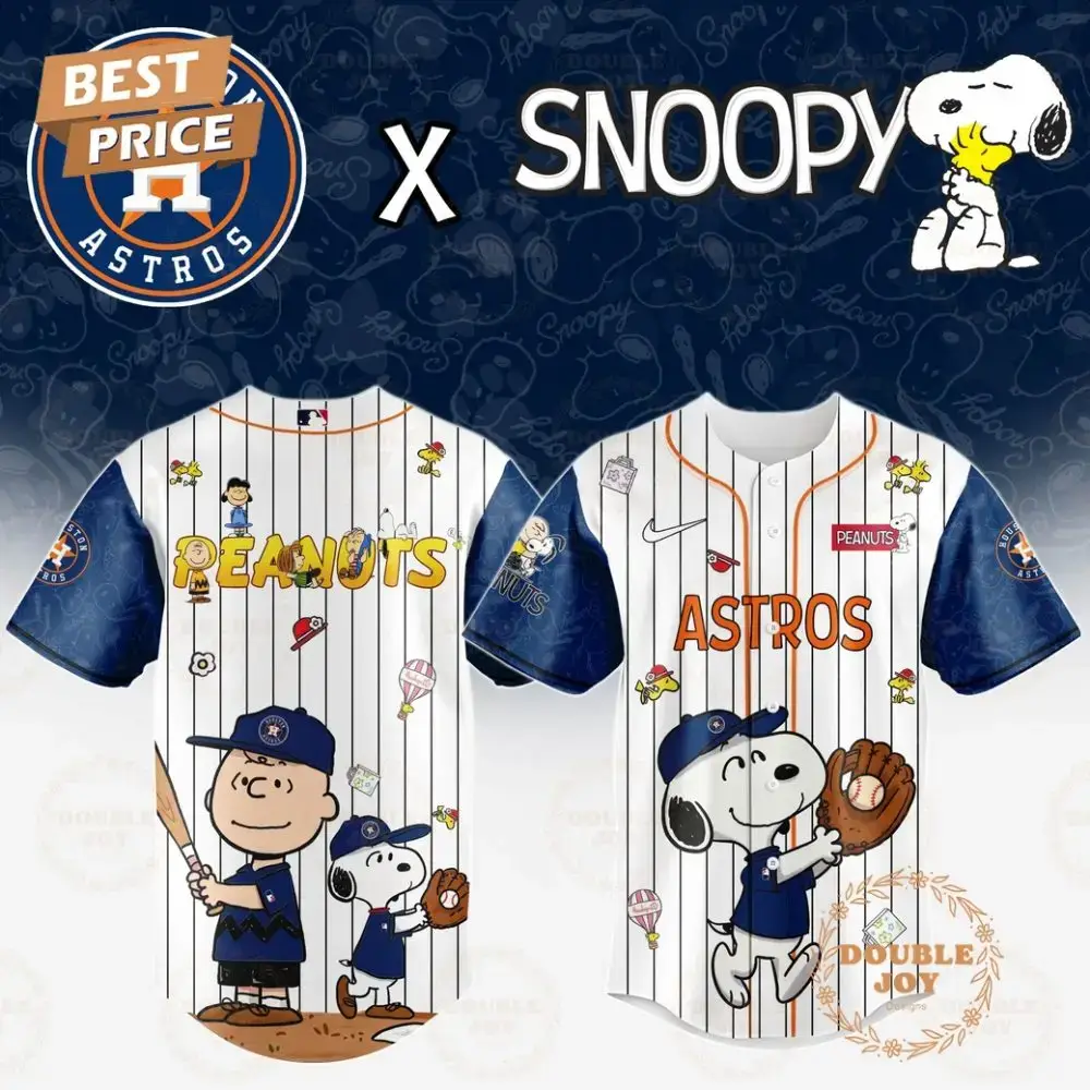 Houston Astros X Snoopy 2025 Limited Edition Baseball Jersey Image