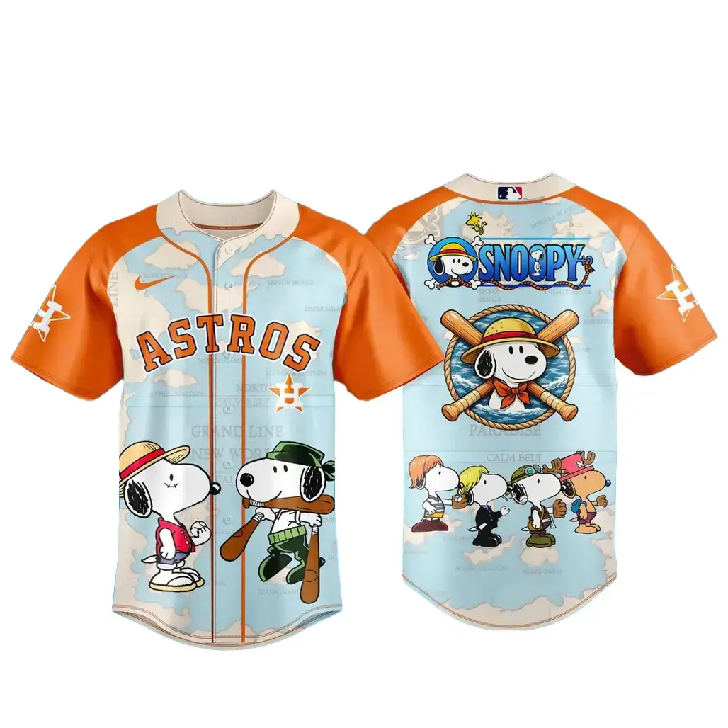 Houston Astros x Snoopy 2026 Baseball Jersey Image