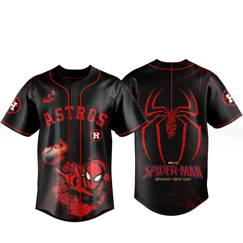 Houston Astros x Spider Man 2026 Brand New Day Baseball Jersey Image