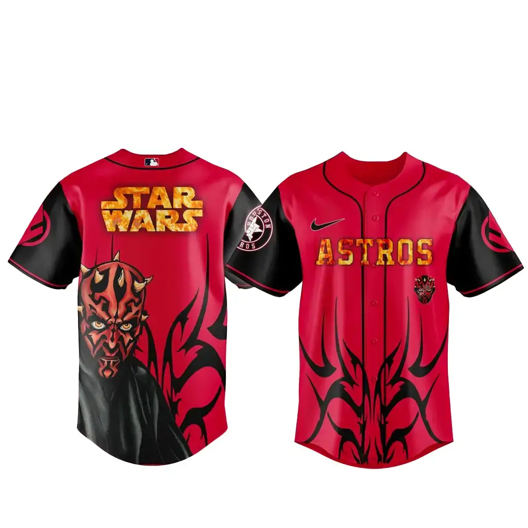 Houston Astros x Star Wars Maul Shadow Lord 2026 Baseball Jersey Image