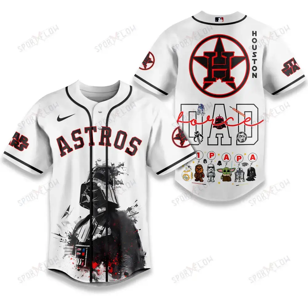 Houston Astros X Star Wars The Force Dad Father'S Day Baseball Jersey Image