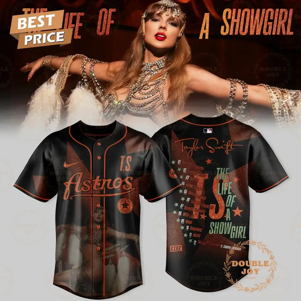 Houston Astros x Taylor Swift The Life of a Showgirl Album Special Edition Baseball Jersey Image
