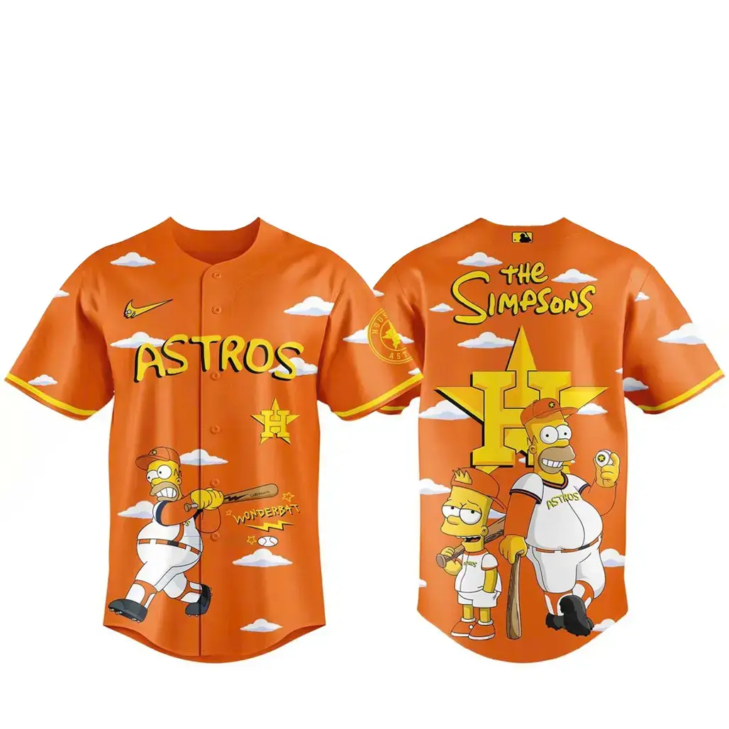 Houston Astros x The Simpsons Wonderbat 2026 Baseball Jersey Image