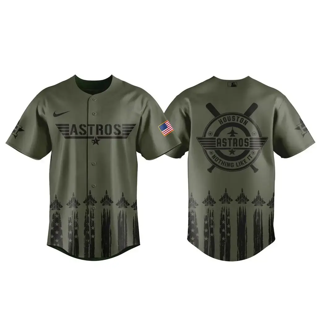 Houston Astros x Top Gun Night 2026 Baseball Jersey Image
