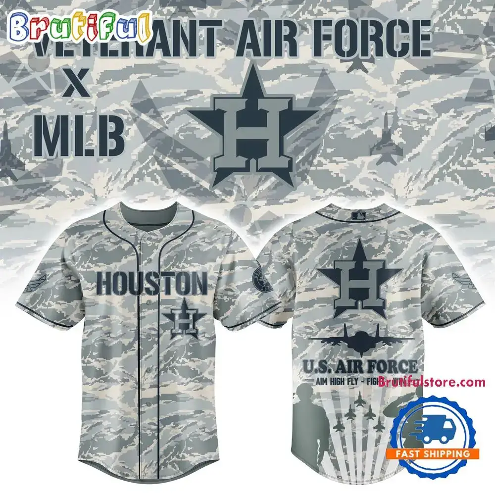 Houston Astros x Veteran U.S Air Force 2025 Baseball Jersey Image